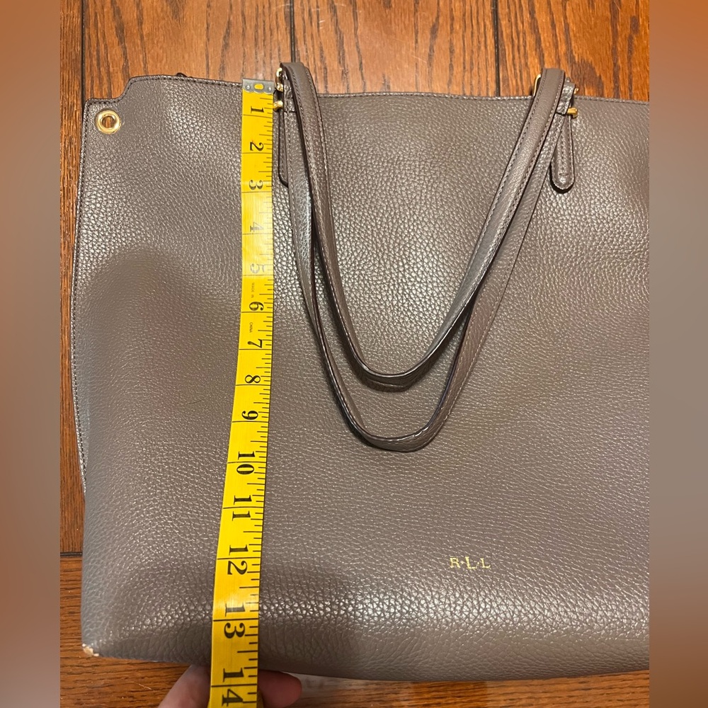 Lauren by Ralph Lauren grey large tote with detachable strap - Picture 9 of 16